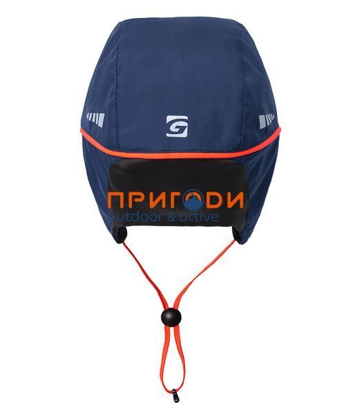 Шапка-вушанка зимова з козирком - синій - 54-58 119-OB-3 фото