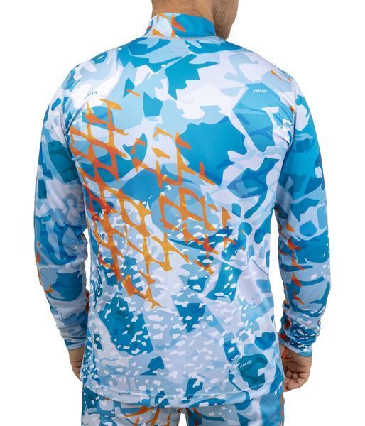 Гольф з довгим рукавом серія Solar Climate UPF50 синій/блакит/оранж - XS 962-CL-2 фото