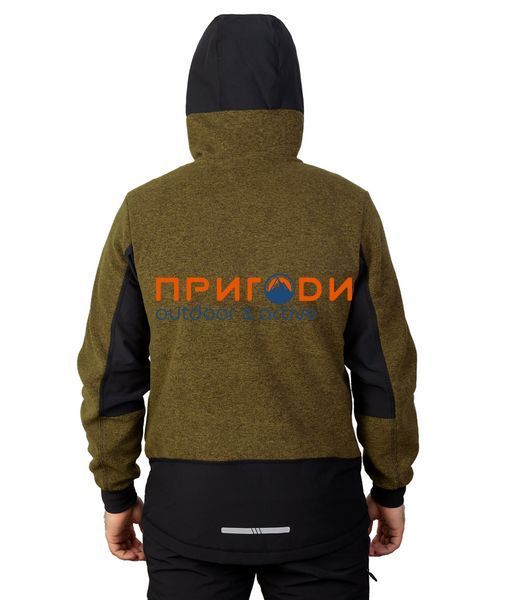 Комплект флісовий з трикотажними вставками оливковий\чорний- M 233-P-BL-13/233-P-SP-13 фото