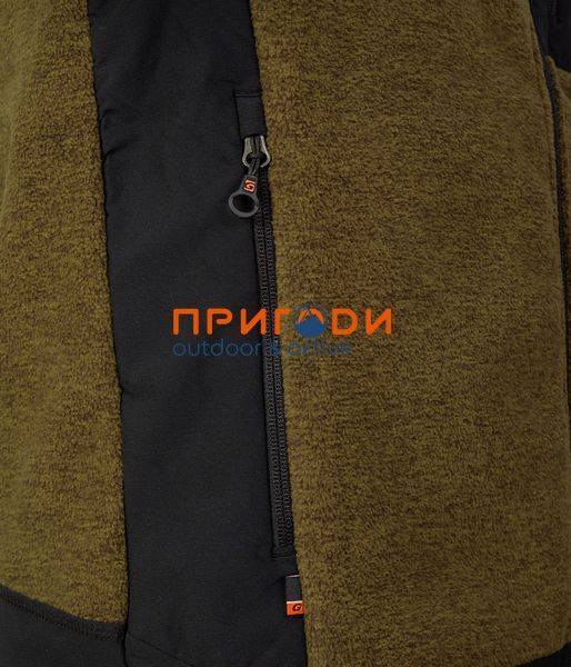 Комплект флісовий з трикотажними вставками оливковий\чорний- M 233-P-BL-13/233-P-SP-13 фото