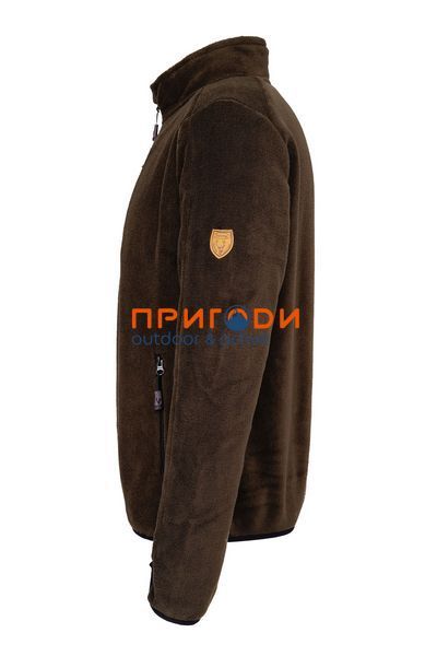 Флісова плюшева олімпійка "PIRIN" Hubertus оливково-коричнева- L 10823648/316 фото