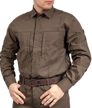 Сорочка мисливська /антикліщ/ оливково-коричнева - коричнево-оливковий - L 829-KO-4 фото