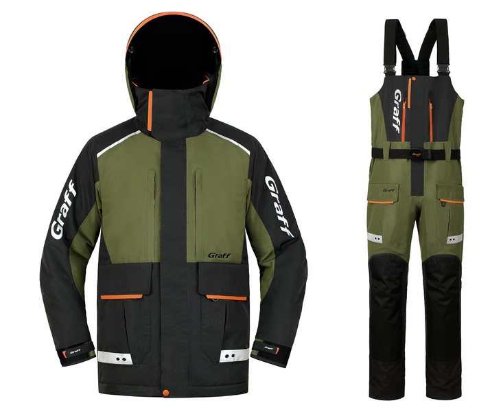 Комплект риболовний FLOAT GUARD (поплавок) зимовий до -15*С Edition 3.0 - оливковий-сірий - M - 182-188 215-OB-07 фото