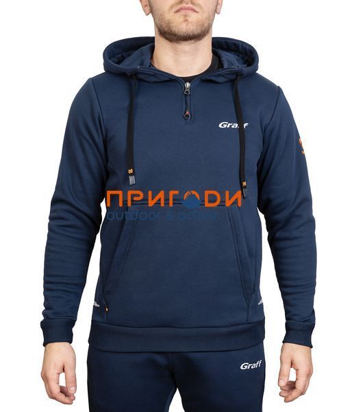 Костюм флісовий худі і штани темно-синій - M 232-BL-SP-3 фото