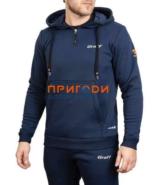 Костюм флісовий худі і штани темно-синій - M 232-BL-SP-3 фото