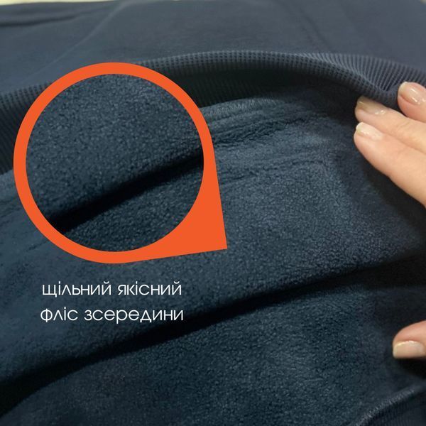 Костюм флісовий худі і штани темно-синій - M 232-BL-SP-3 фото