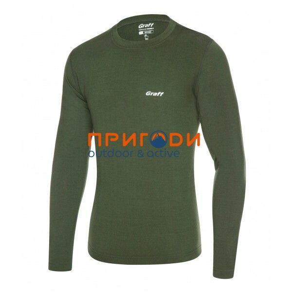 Комплект термоактивного одягу /футболка з довг.рукавом і штани/ MERINO WARM - оливковий - M 915/916 фото