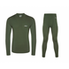 Комплект термоактивного одягу /футболка з довг.рукавом і штани/ MERINO WARM - оливковий - M 915/916 фото 1