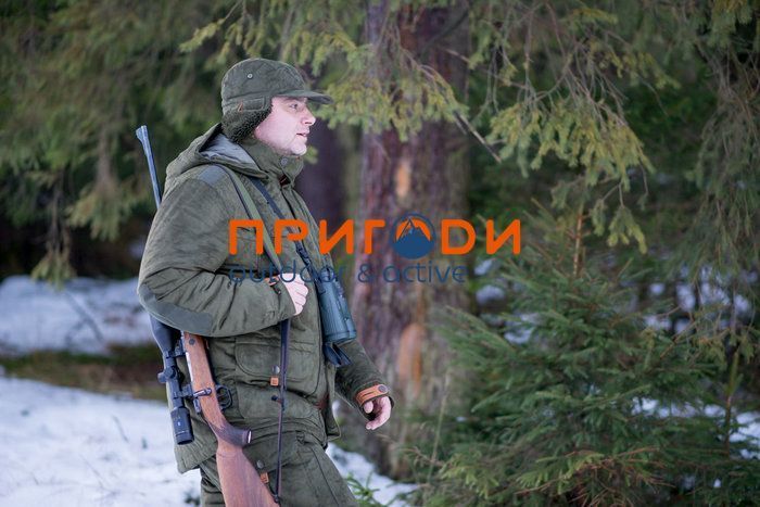 Шапка-вушанка зимова - оливковий - 58-62 154-OB фото